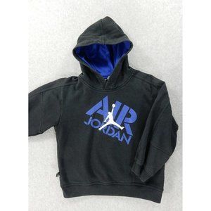 Nike AIR JORDAN Retro‎ Screened Logo Hoodie Sweatshirt (Boys Size 2) Black